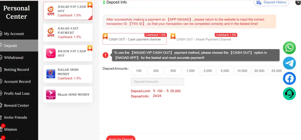 GK222 deposit