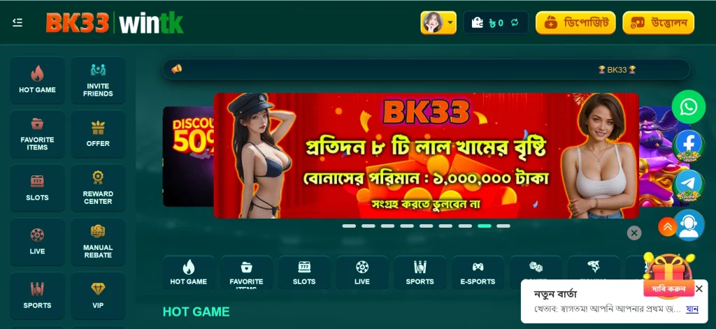 BK33 interface screenshot